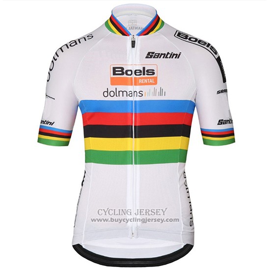 2018 Jersey UCI World Champion Leader Boels Dolmans White